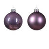 Decoris - Kerstbal glas d8 cm klila ass 6st kerst