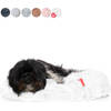 Snoozle Donut Hondenmand L - 70 cm - Fluffy Hondenmand Groot - Ronde Hondenmand Wit - Superzacht Hondenbed Medium