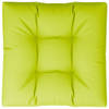 The Living Store Palletkussen - 70 x 70 x 12 cm - Polyester - Helder groen