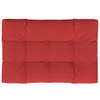 The Living Store Palletkussen - 120x80x12 cm - Waterafstotend - Rood - Polyester