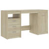 The Living Store Bureau - Strak en modern - Schrijftafel - Afmetingen- 140 x 50 x 76 cm (B x D x H) - Kleur- Sonoma