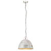 The Living Store Hanglamp Industrieel - 126 cm - 31 cm Lampenkap - Antiek Zilverkleurig - E27 Fitting - Max 25W