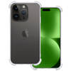 Basey iPhone 15 Pro Max Hoesje Shock Proof Case Hoes - iPhone 15 Pro Max Hoes Cover Shockproof - Transparant