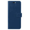 Basey iPhone 15 Hoesje Bookcase Hoes Flip Case Book Cover - iPhone 15 Hoes Book Case Hoesje - Donkerblauw
