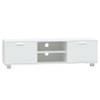 The Living Store TV-meubel - Wit - 140 x 40.5 x 35 cm - Duurzaam hout