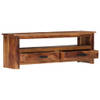 The Living Store Houten tv-kast - Sheeshamhout - 118 x 30 x 40 cm - Met 2 lades en 1 vak