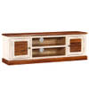 The Living Store Televisiemeubel Sheesham en Mangohout - Tv-kast 2 kastjes - 2 schappen - 120 x 30 x 40 cm