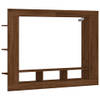 The Living Store Tv-meubel - bruineiken - 152x22x113 cm - wandgemonteerd