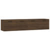 The Living Store Wandkast Bruineiken - 60 x 36.5 x 35 cm - 2 vakken