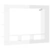 The Living Store Zwevend TV-meubel - Trendy - TV-meubel - 152x22x113 cm - Hoogglans wit