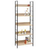 The Living Store Boekenkast - - 5-laagse - - Meubel - Spaanplaat - Afmeting- 60 x 27.6 x 158.5 cm - Ken-