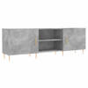 The Living Store Tv-meubel Betongrijs 150x30x50 cm - bewerkt hout en ijzer