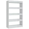 The Living Store Boekenkast - Hoogglans wit - 80 x 30 x 135 cm - Stevig en veelzijdig