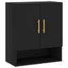 The Living Store Wandkast Black s - Zwevende Opbergkast 60x31x70 cm