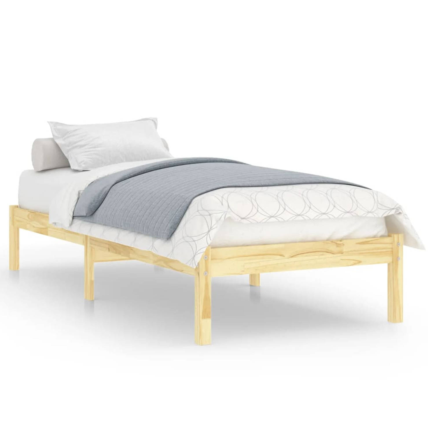 The Living Store Bedframe massief grenenhout 90x200 cm - Bed