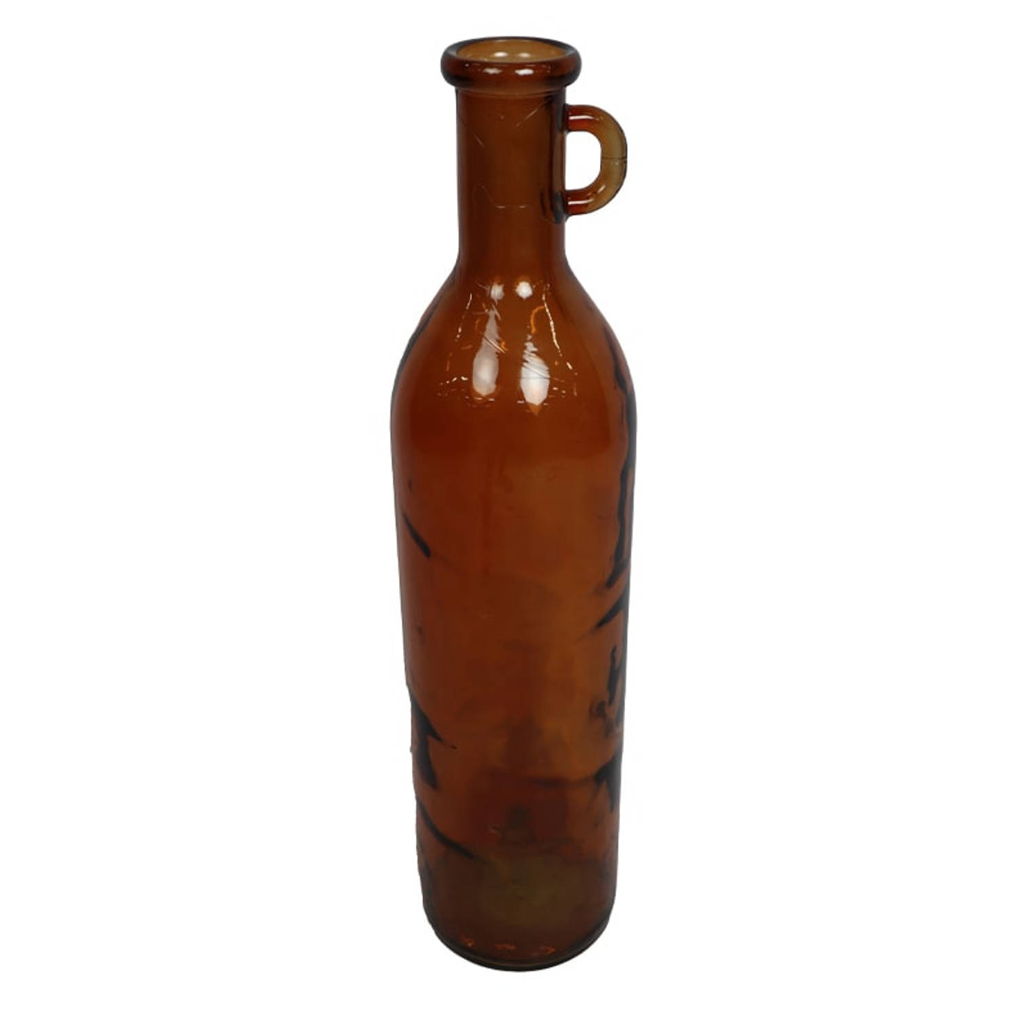 DKNC - Vaas - Gerecycled glas 18x18x75 cm - Bruin