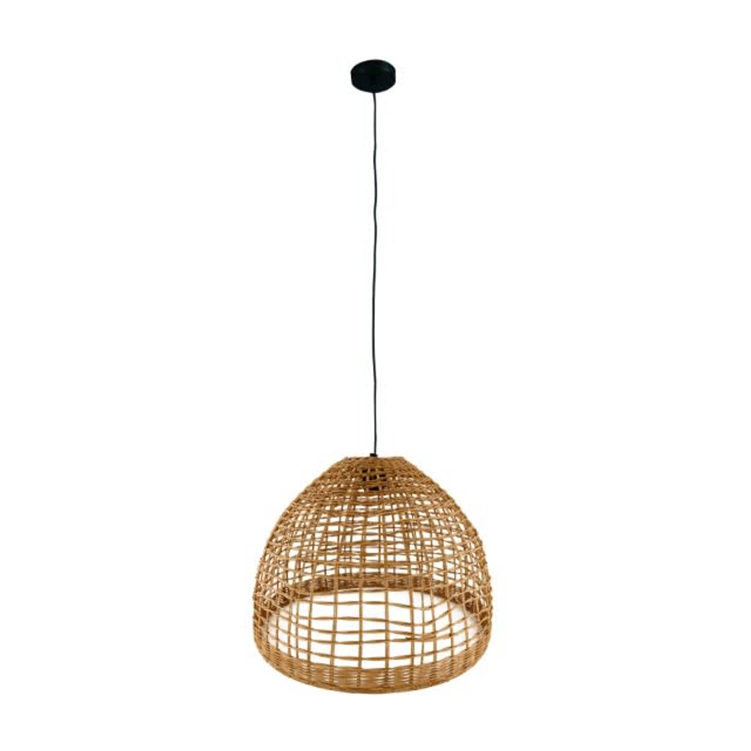 DKNC - Hanglamp rotan - 46x46x35cm - Natuurlijk