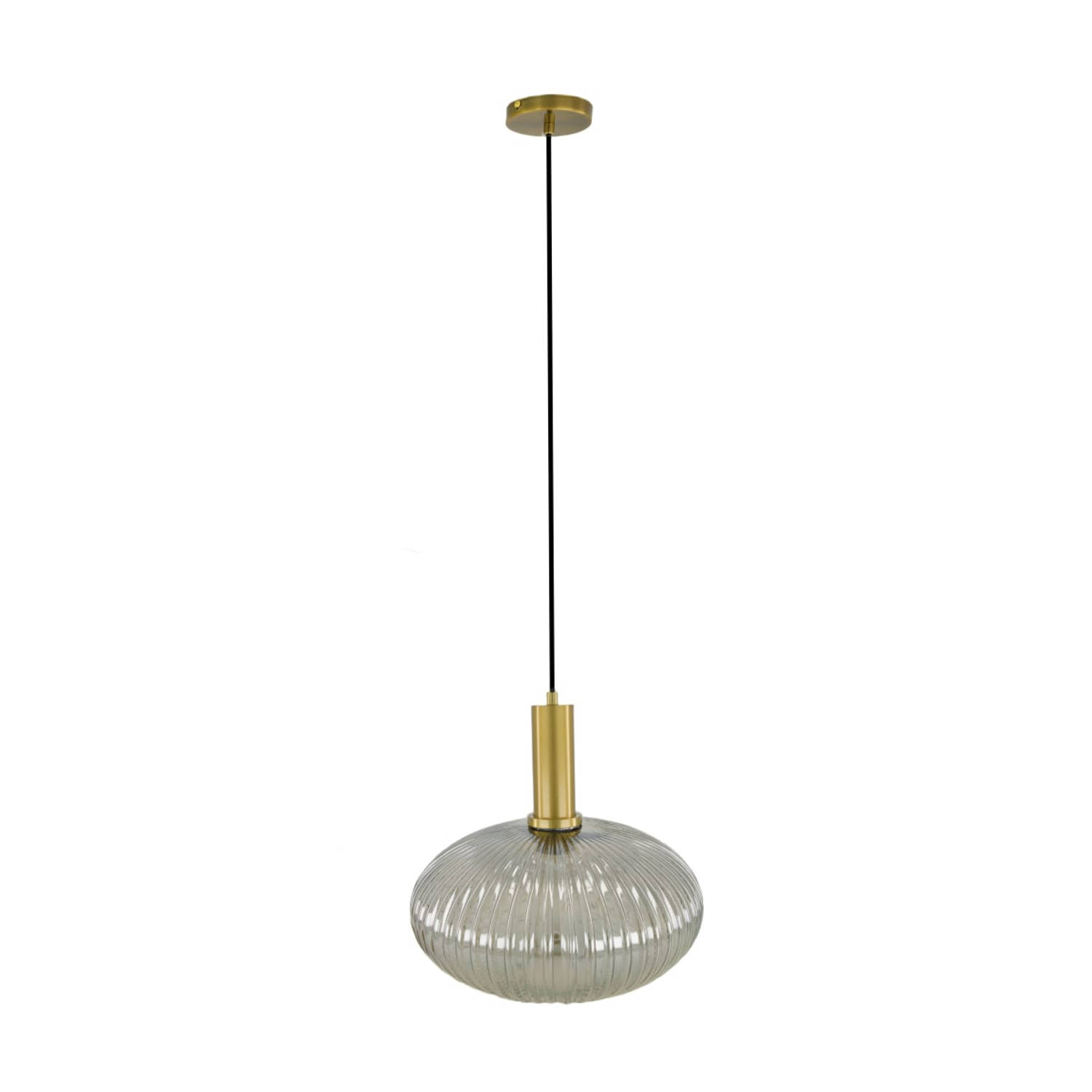 DKNC - Hanglamp Elche - Glas - 30x30x28cm - Grijs