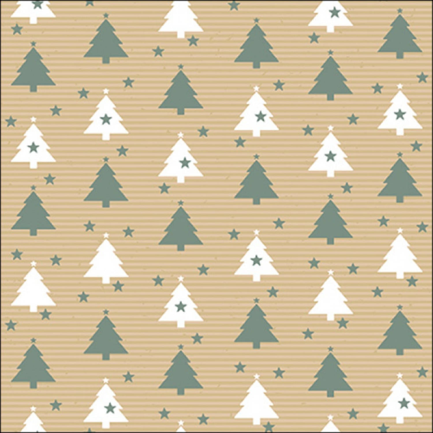 Ambiente - Servetten (20 stuks) - Trees & Stars Sage