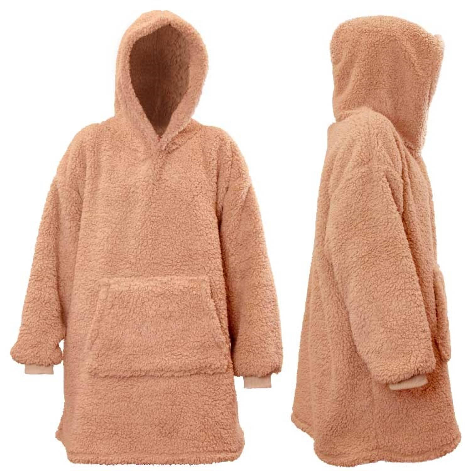 Unique Living - Hoodie Teddy - 70x50cm - Old Pink