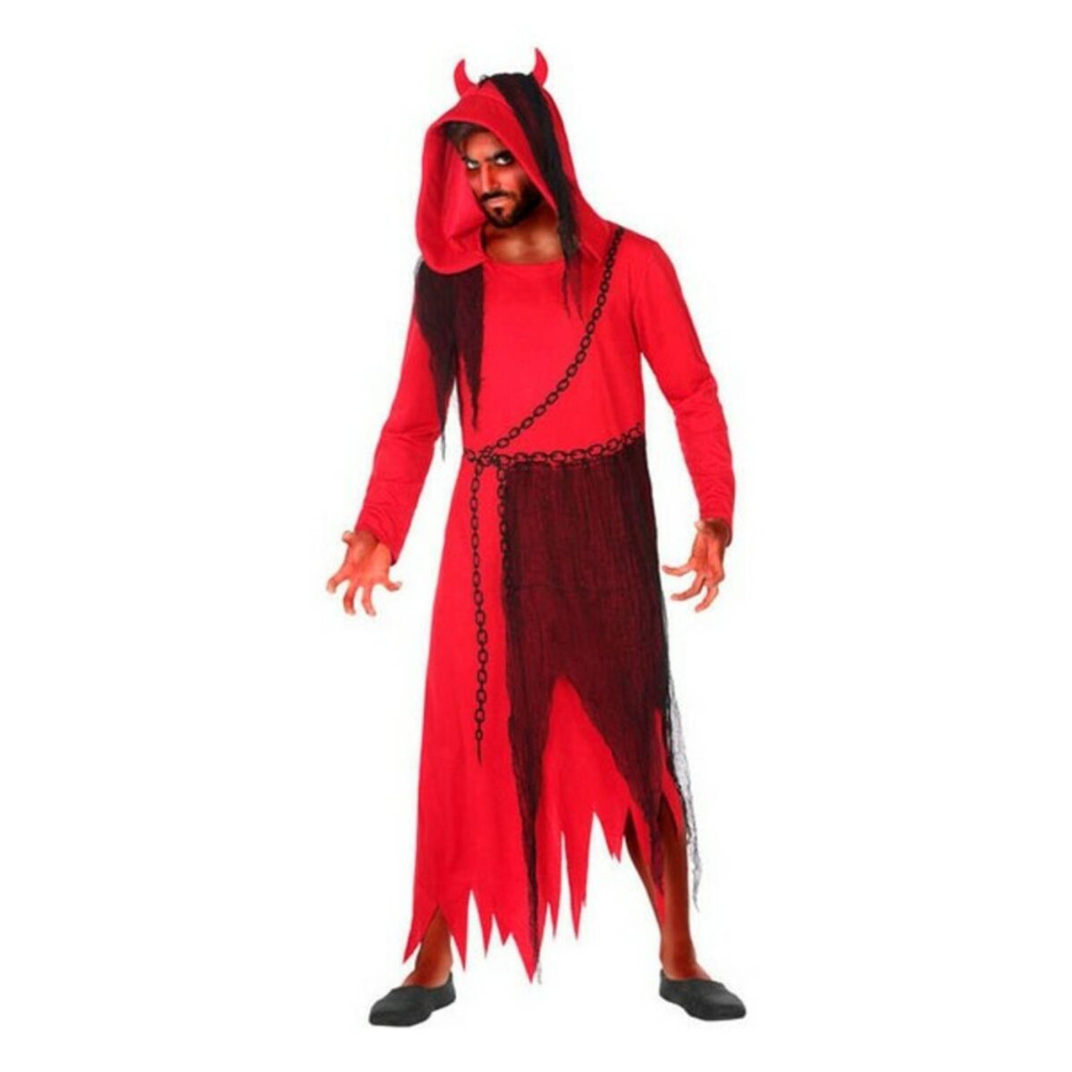 Kostuums voor Volwassenen Rood Demon XXL