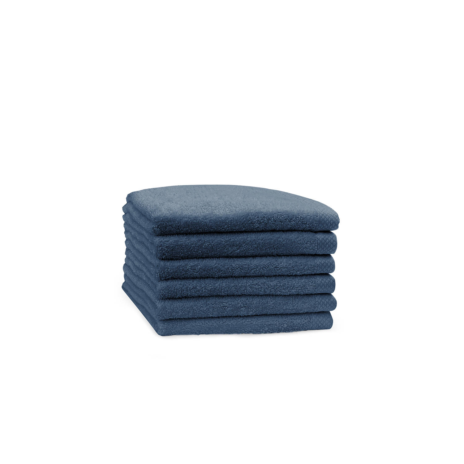 Eleganzzz Handdoek 100% Katoen 50x100cm - ocean blue - Set van 6
