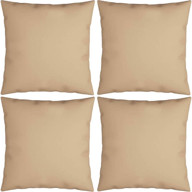 The Living Store Sierkussens - 50 x 50 cm - Polyester - Beige