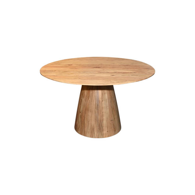 Giga Meubel - Eettafel Rond - Acaciahout - Naturel - Ø130cm - Tafel Pim