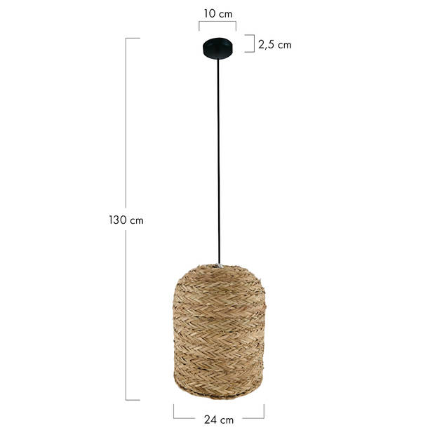 DKNC - Hanglamp Rineen - 24x24x30cm - Beige