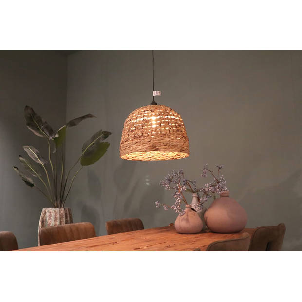 DKNC - Hanglamp Pescara - Waterhyacint - 46x46x30cm - Bruin