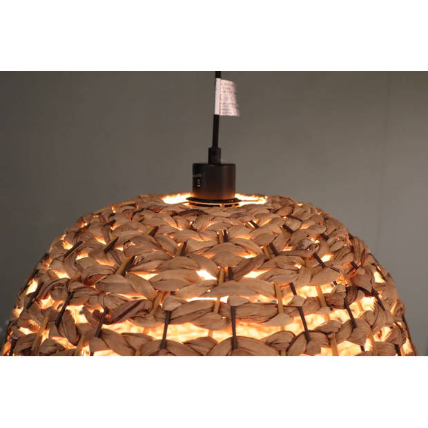 DKNC - Hanglamp Pescara - Waterhyacint - 46x46x30cm - Bruin