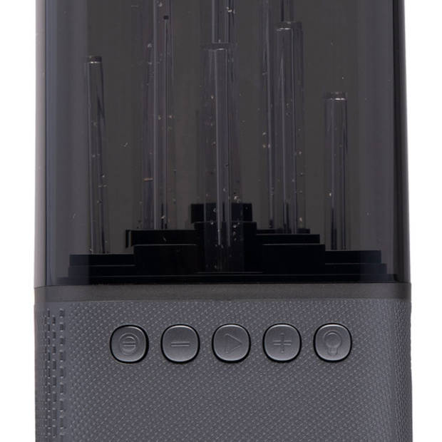 Dunlop Bluetooth Speaker met Licht - 9 LEDS - 1200mAh - 218 x 95 x 93 mm - Zwart