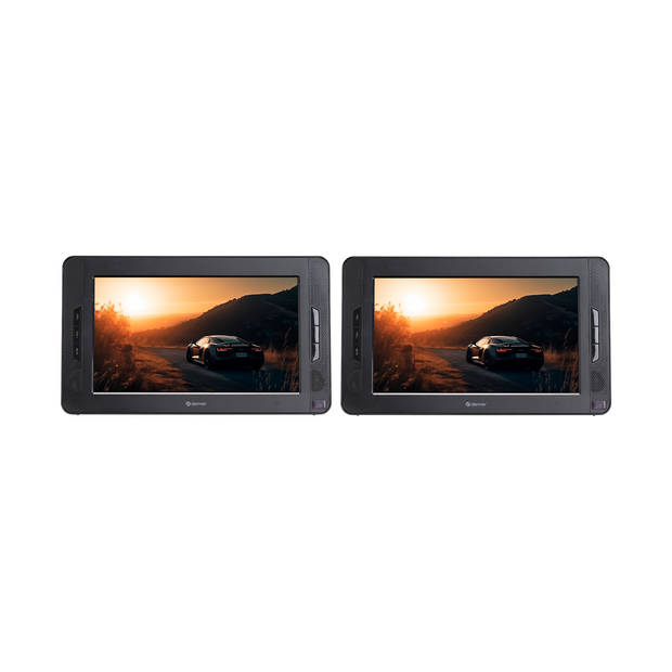 Denver Draagbare DVD Speler Auto - 10 inch - 2 schermen - Incl. Hoofdsteunhouder - MTW1098