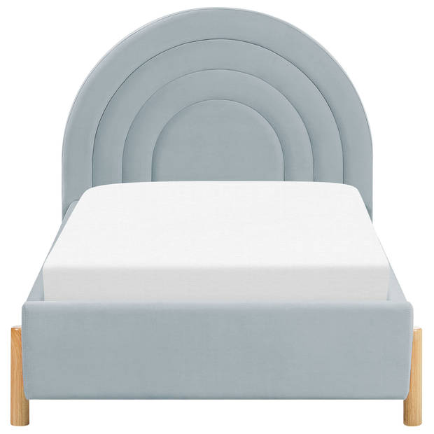 Beliani ANET - Kinderbed-Blauw-Fluweel