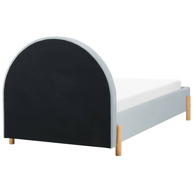 Beliani ANET - Kinderbed-Blauw-Fluweel