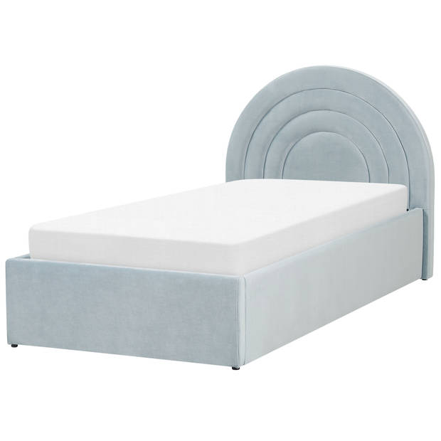 Beliani ANET - Kinderbed-Blauw-Fluweel