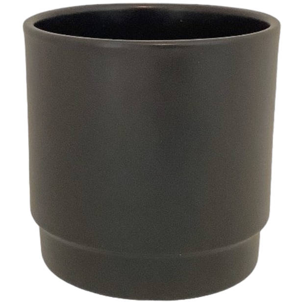 Ceramics limburg bloempot eno duo 13cm matte black