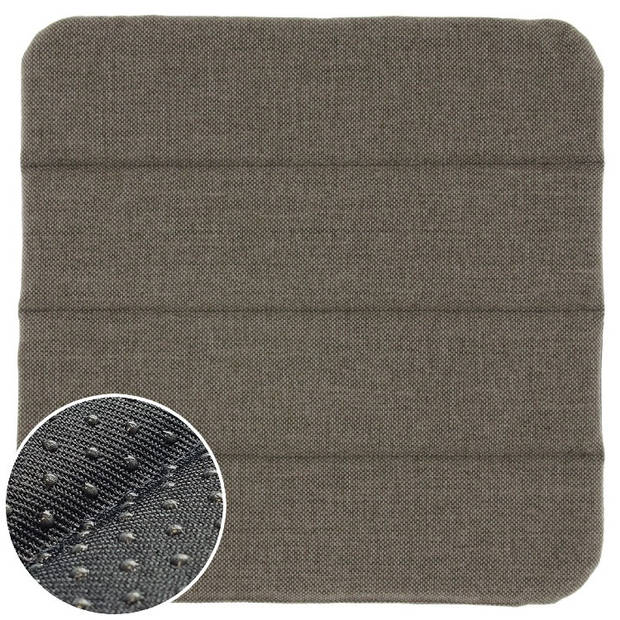 Unique Living - Chairpad Elba - 39x39cm - Taupe