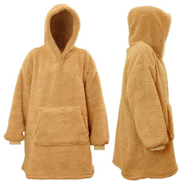 Unique Living - Hoodie Teddy - 70x50cm - Latte