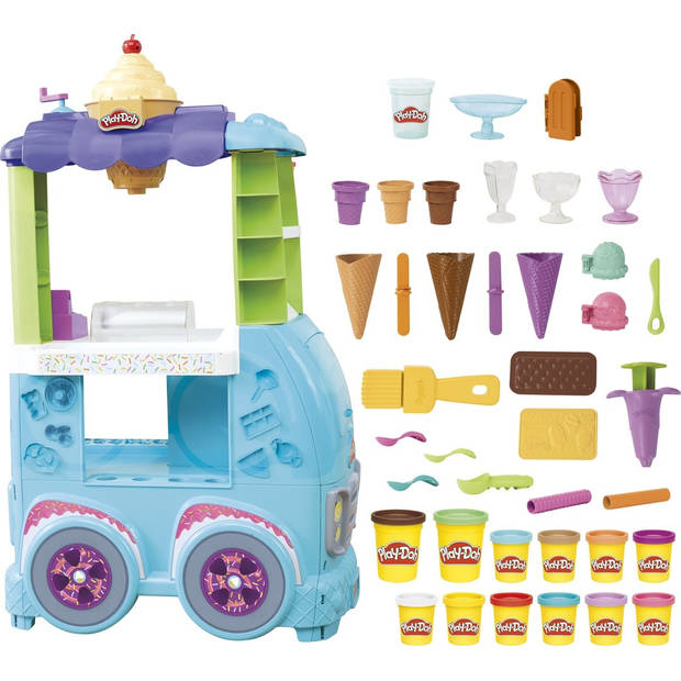 Play-Doh Kitchen Creations Ultieme ijscowagen - Boetseerklei
