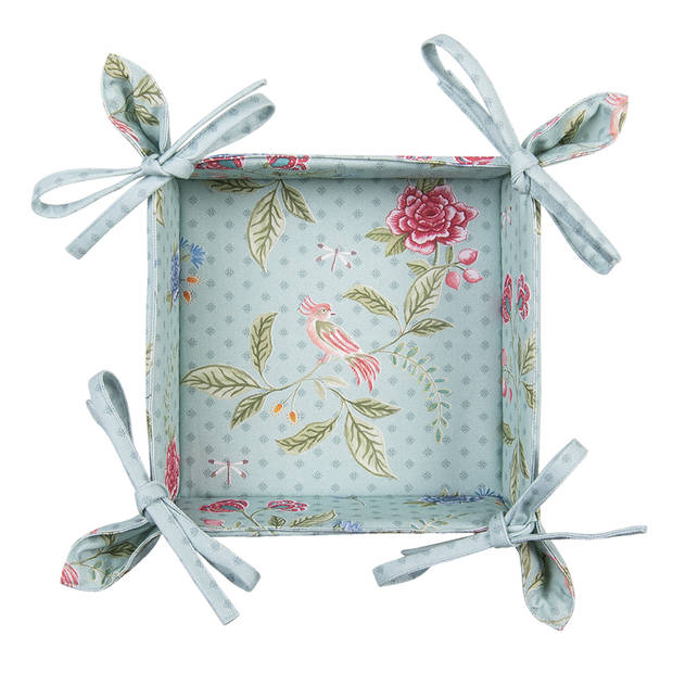 HAES DECO - Broodmand - 35x35x8 cm - 100% Katoen - Bloom Like Wild Flowers