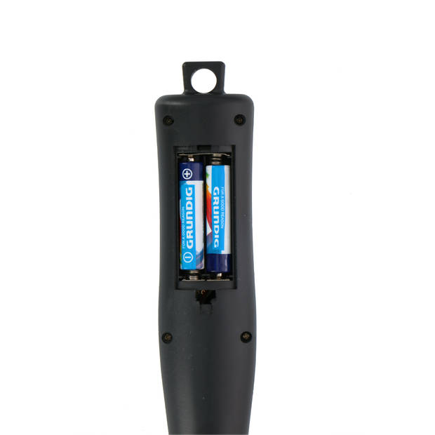 Alpina Vleesthermometer - Digitaal - Voorgeprogrammeerd - 2 Probes - RVS/ Zwart