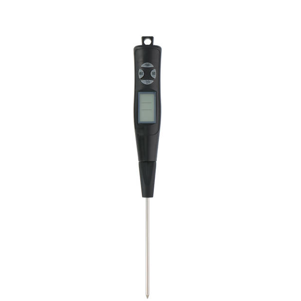 Alpina Vleesthermometer - Digitaal - Voorgeprogrammeerd - 2 Probes - RVS/ Zwart