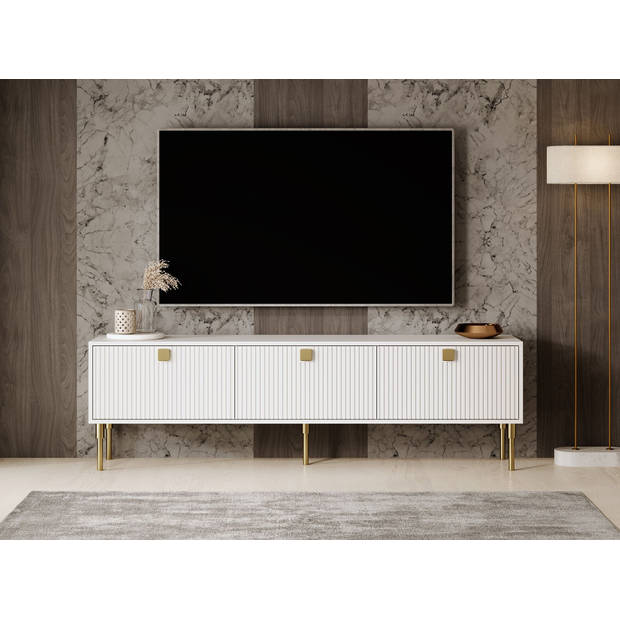 Meubella TV-Meubel Doral - Wit - 180 cm