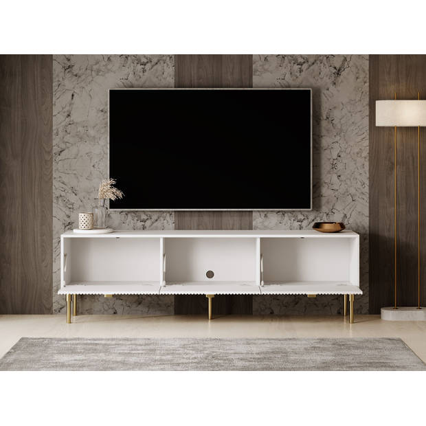 Meubella TV-Meubel Doral - Wit - 180 cm