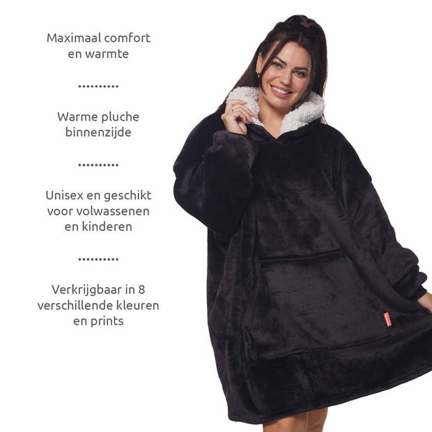 Homie Hoodie Zwart - Ultrazachte hoodie-deken