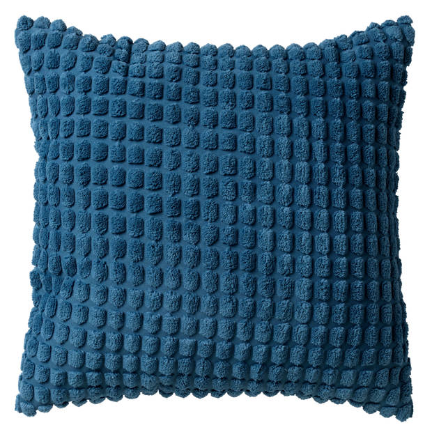 VOORDEELSET FARA - Set van 4 sierkussens 45x45 cm - Finn + Fara + Rome - lichtgroen - groen - donkerblauw