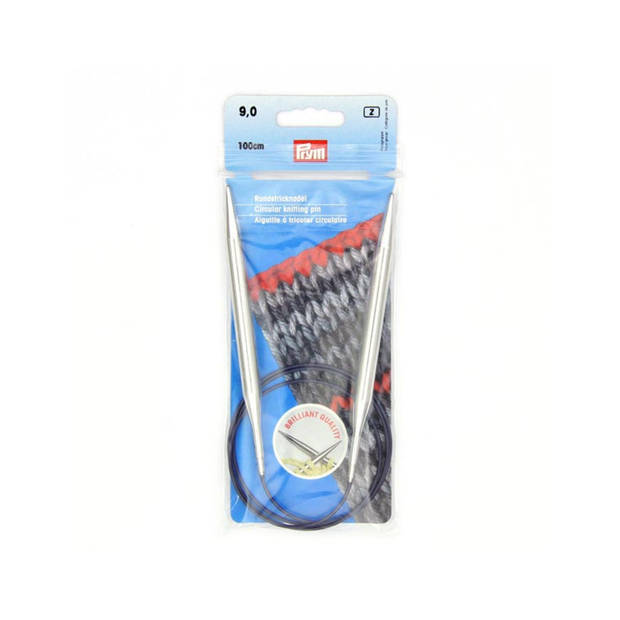 Prym Rondbreinaald 9 zilver kl 100cm