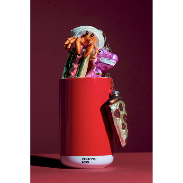 Copenhagen Design - Pot Multifunctioneel 1 Liter - Red 2035 - Porselein - Rood