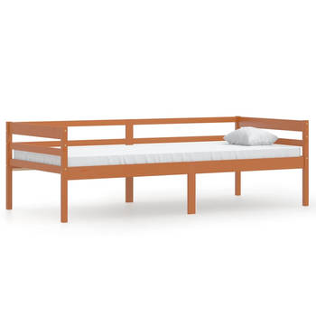 The Living Store Bed Grenenhout 200x90x65 cm - Massief - Honingbruin